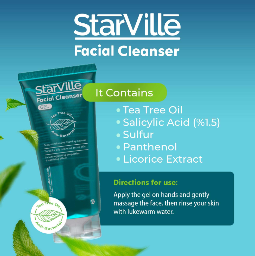Starville Acne Prone Skin Facial Cleanser 200ml