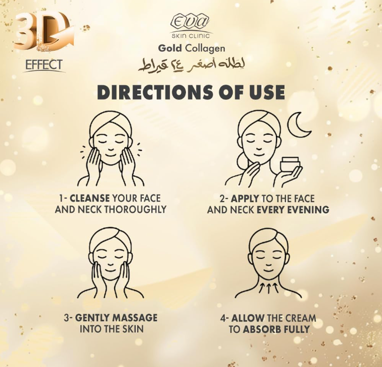 Eva Skin Clinic Anti-Ageing Gold Collagen Anti-Wrinkle Cream 50ml