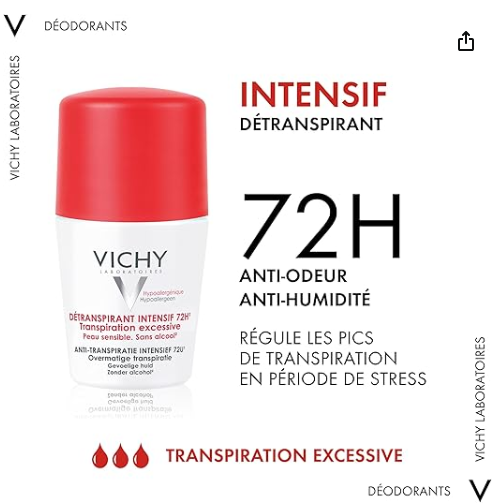 Vichy Stress Resist Anti-Perspirant Intensive Treatment 72-hour Roll-on 50ml