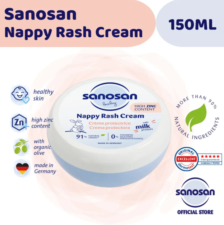 Sanosan Baby Nappy Rash Cream 150ml