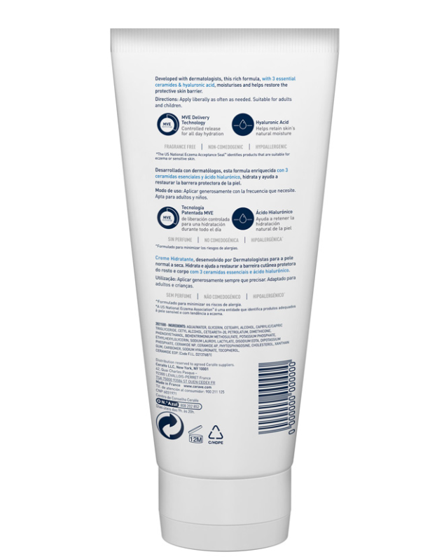 Cerave Moisturising Cream Baume Hydratant For Dry to Very Dry Skin 454gm