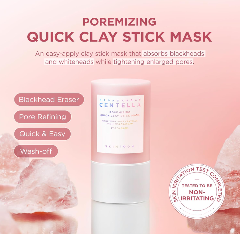 Skin1004 Madagascar Centella poremizing quick clay stick mask 27gm