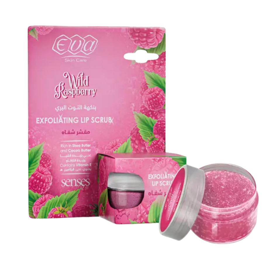 Eva Skin Care Exfoliating Lip Scrub Raspberry Flavored 20gm