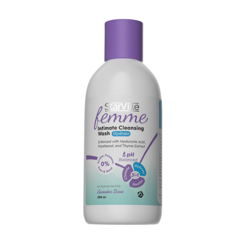 Starville Femme Intimate Cleansing Wash Hydrate 200ml