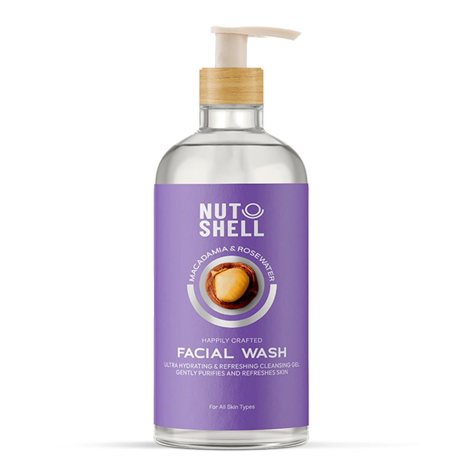 Nutshell Facial Wash Macadamia And Rose Water 250ml