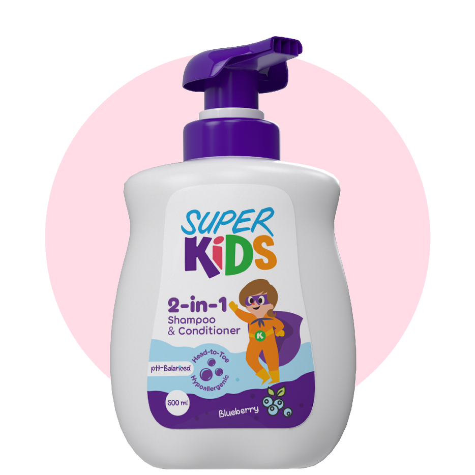 Super Kids 2in1 Shampoo And Conditioner 500ml