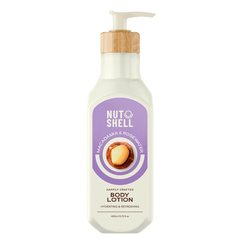 Nutshell Macadamia And Rose Water Body Lotion 465ml