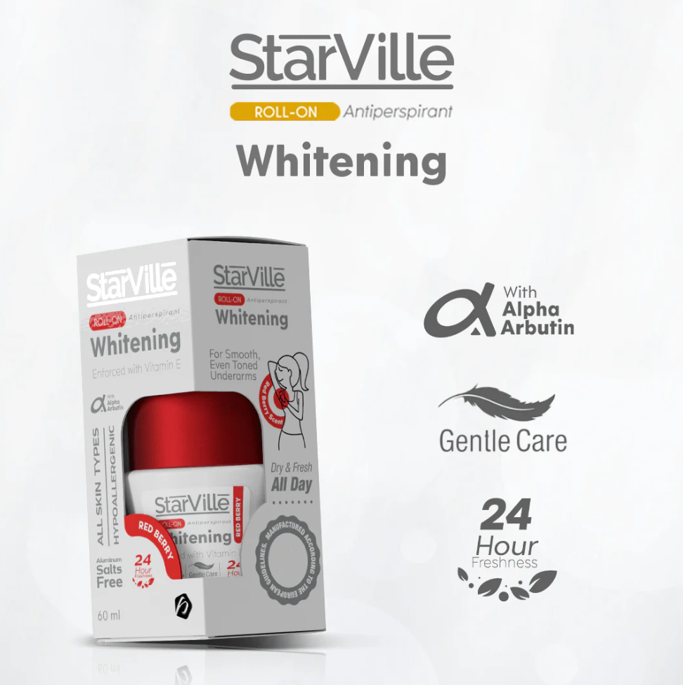 Starville Whitening Roll on Redberry Scent 60ml