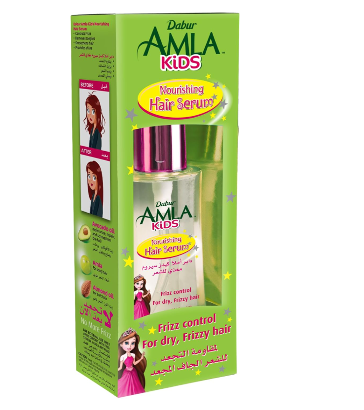 Dabur Amla Kids Hair Serum Frizz Control For Dry & Frizzy Hair 50ml