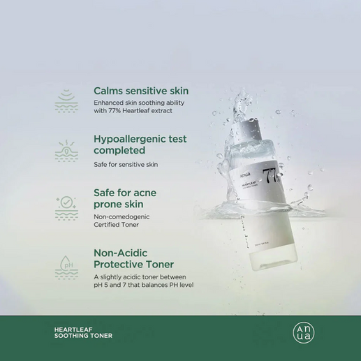 Anua Heartleaf 77% Soothing Toner 250ml