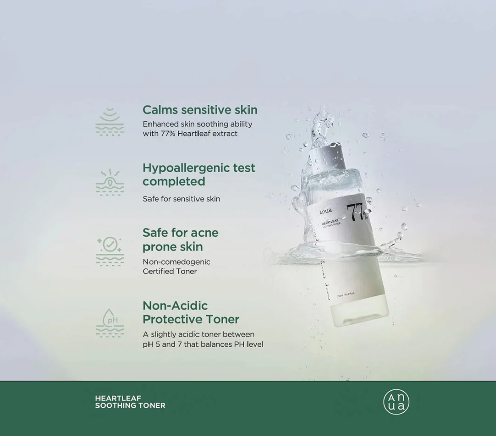 Anua Heartleaf 77% Soothing Toner 250ml