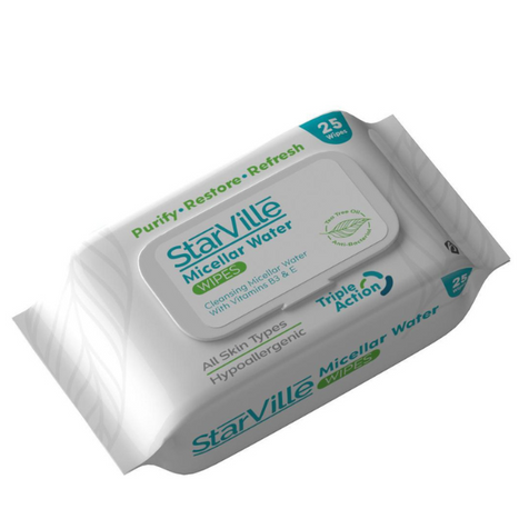 Starville Micellar Water Wipes 25PCS