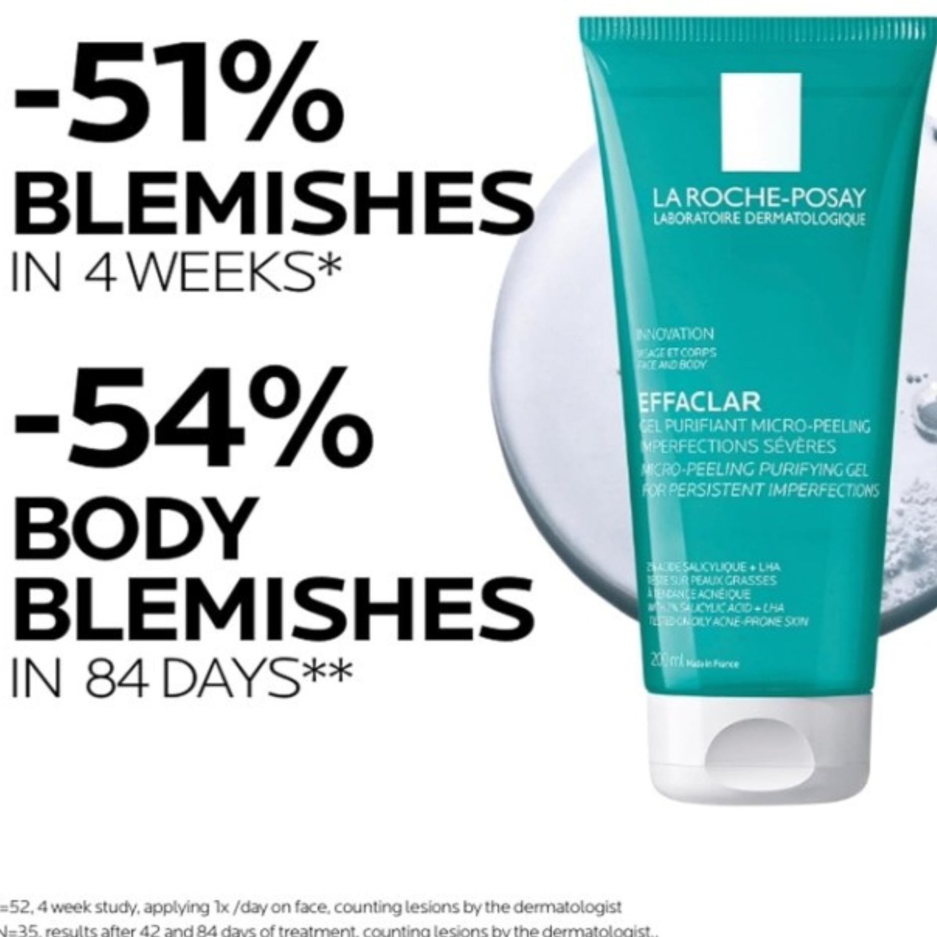 La Roche-Posay Effaclar Micropeeling Purifying Gel With 2% Salicylic Acid For LHA 200ml