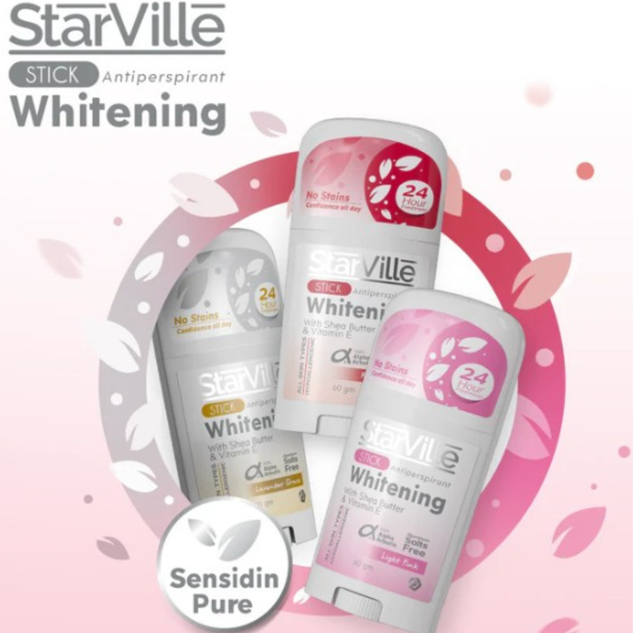 Starville Stick Whitening With Shea Butter & Vitamin E Red Berry 60gm