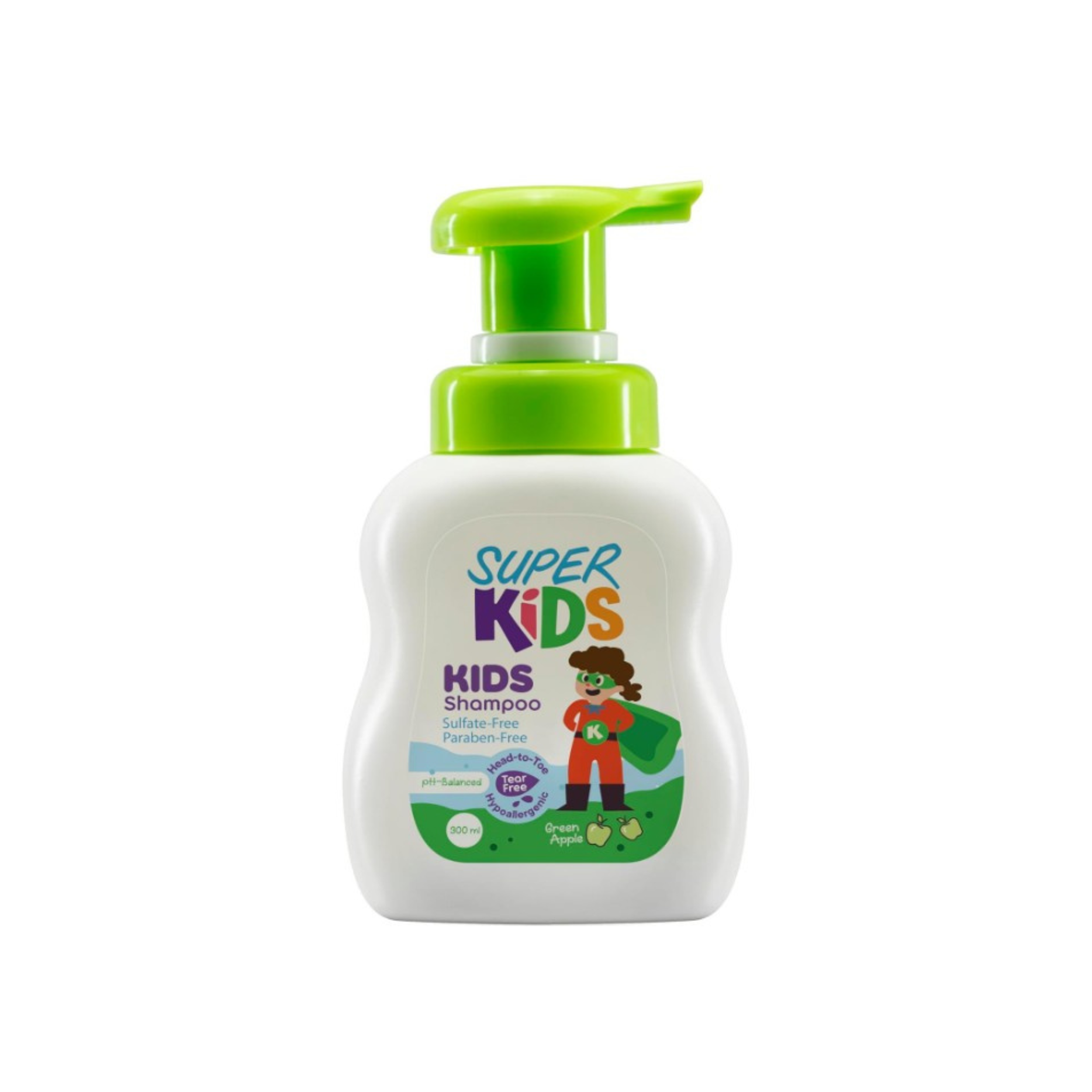 Super Kids Green Apple Shampoo 300ml