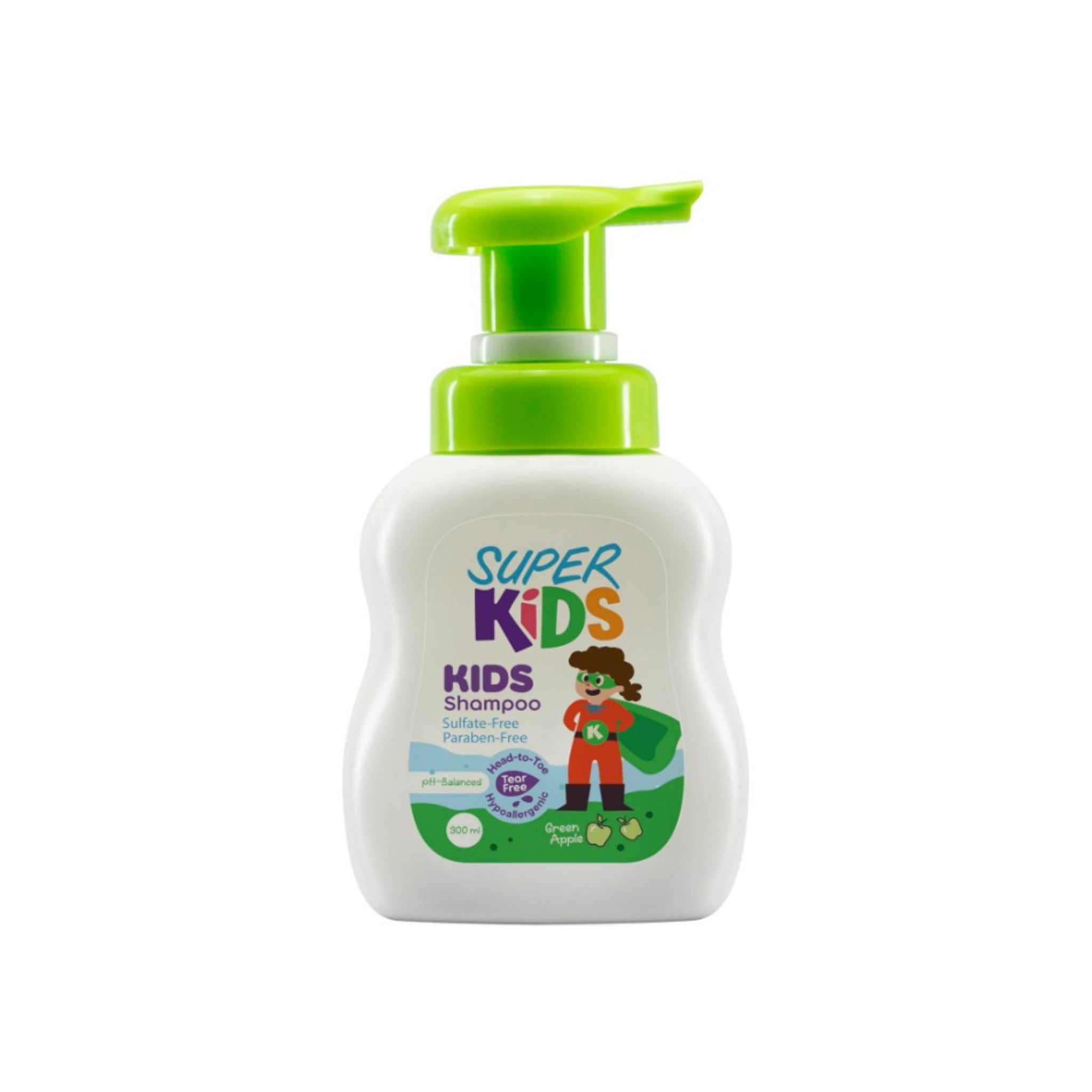 Super Kids Green Apple Shampoo 300ml