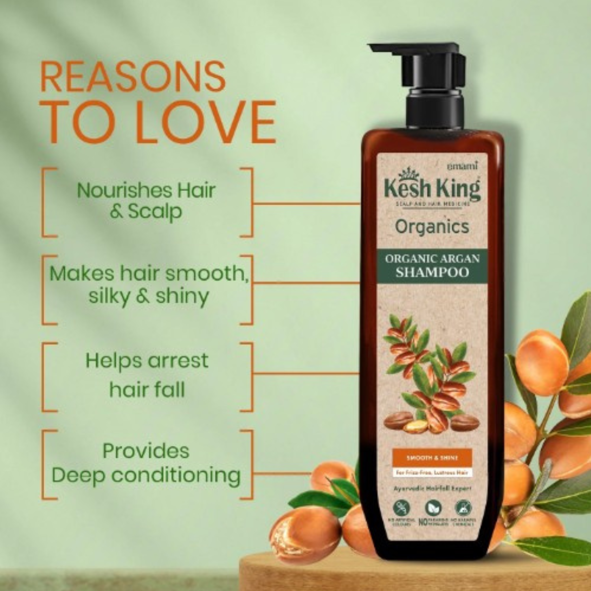 Kesh King Organic Argan Shampoo 300ml
