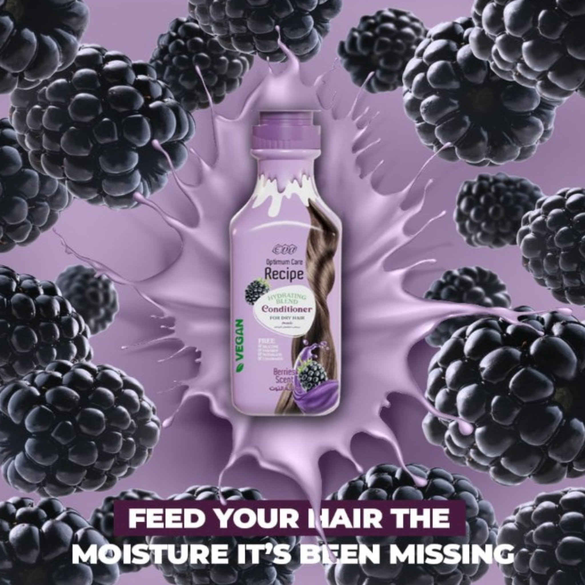 Eva Optimum Care Recipe Hydrating Blend Conditioner Berries Scent 350ml