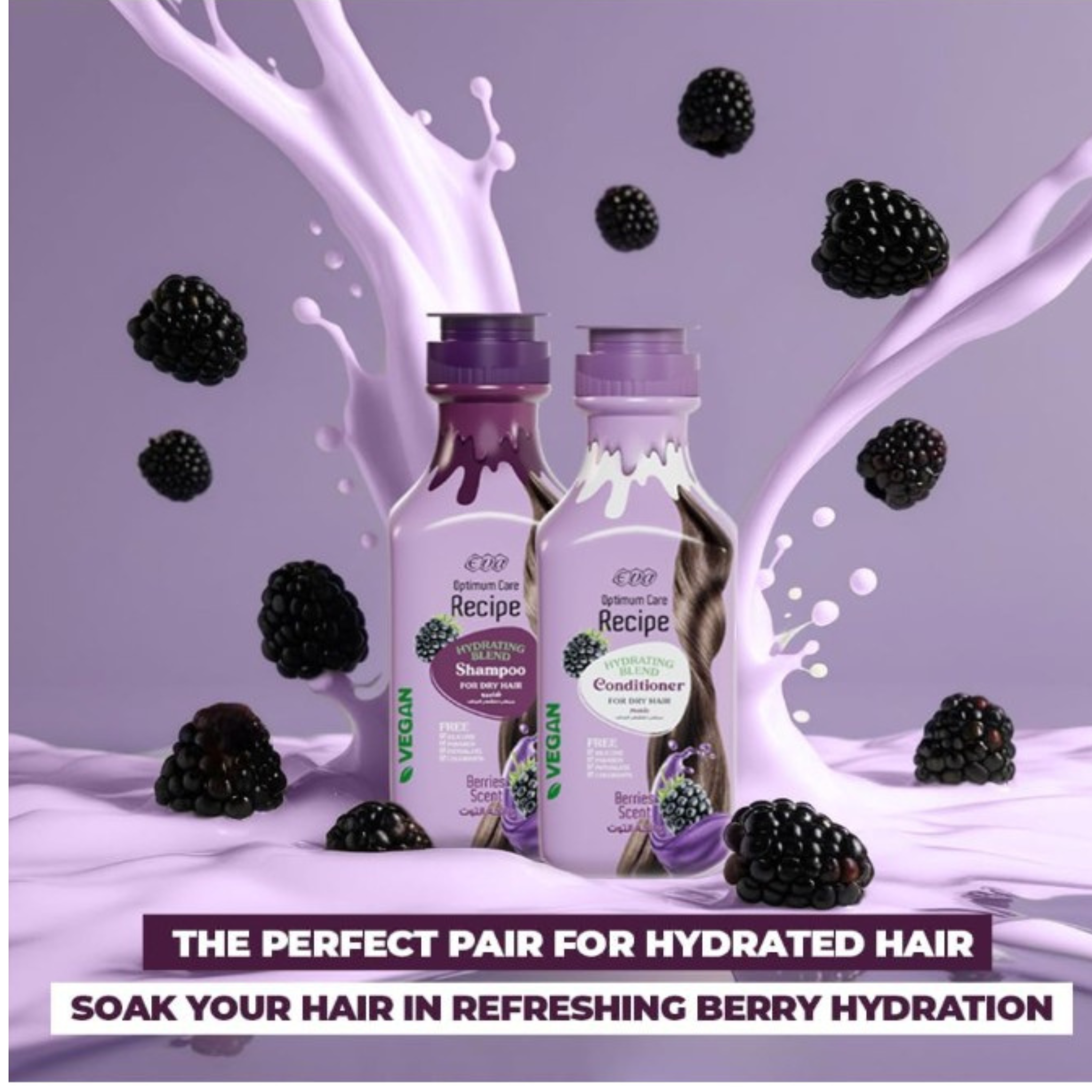 Eva Optimum Care Recipe Hydrating Blend Conditioner Berries Scent 350ml