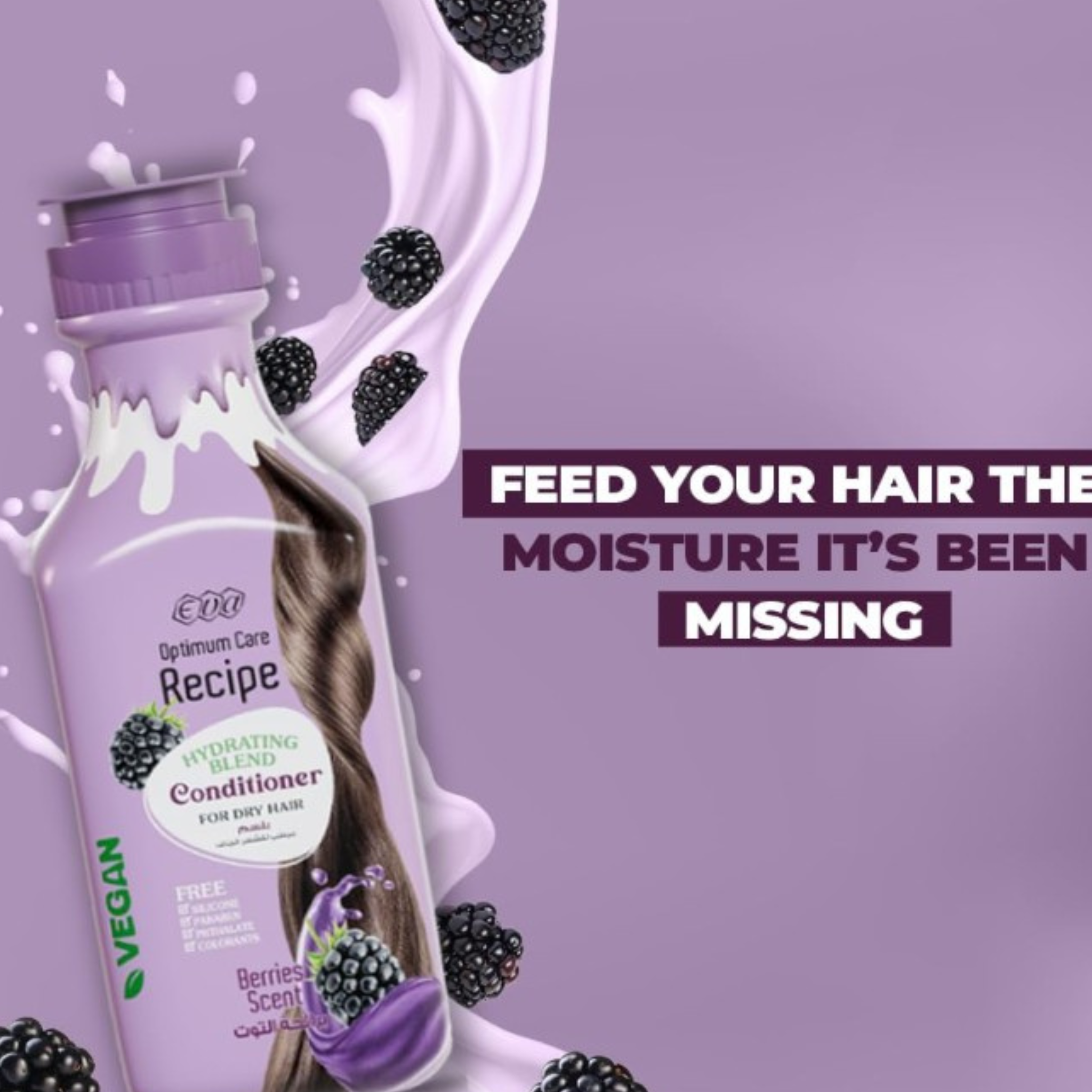 Eva Optimum Care Recipe Hydrating Blend Conditioner Berries Scent 350ml