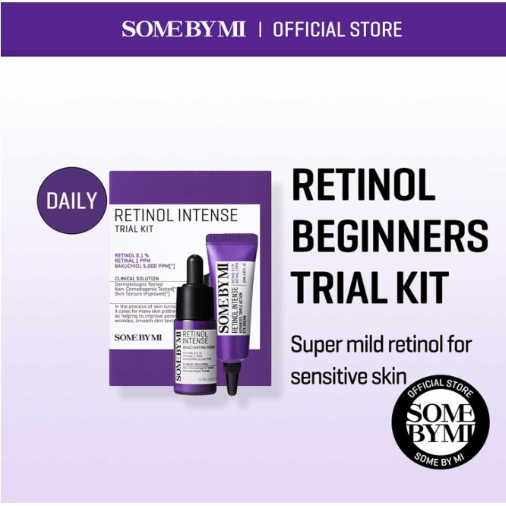 SomeByMi Retinol Intense Trial Kit (Retinol Eye Cream 10ml + Retinol Serum 10ml)