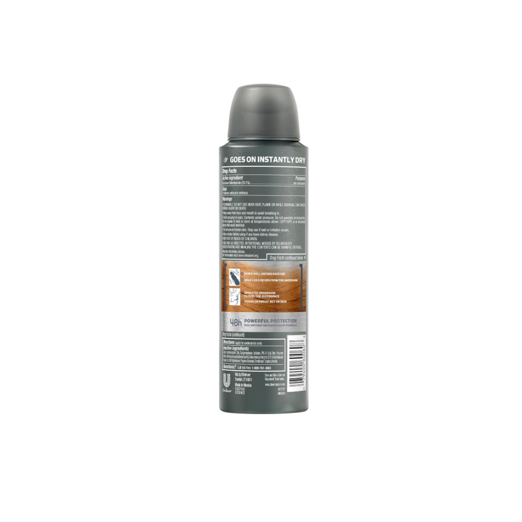 Dove Men+Care Elements Mineral Powder + Sandalwood Spray 250ml