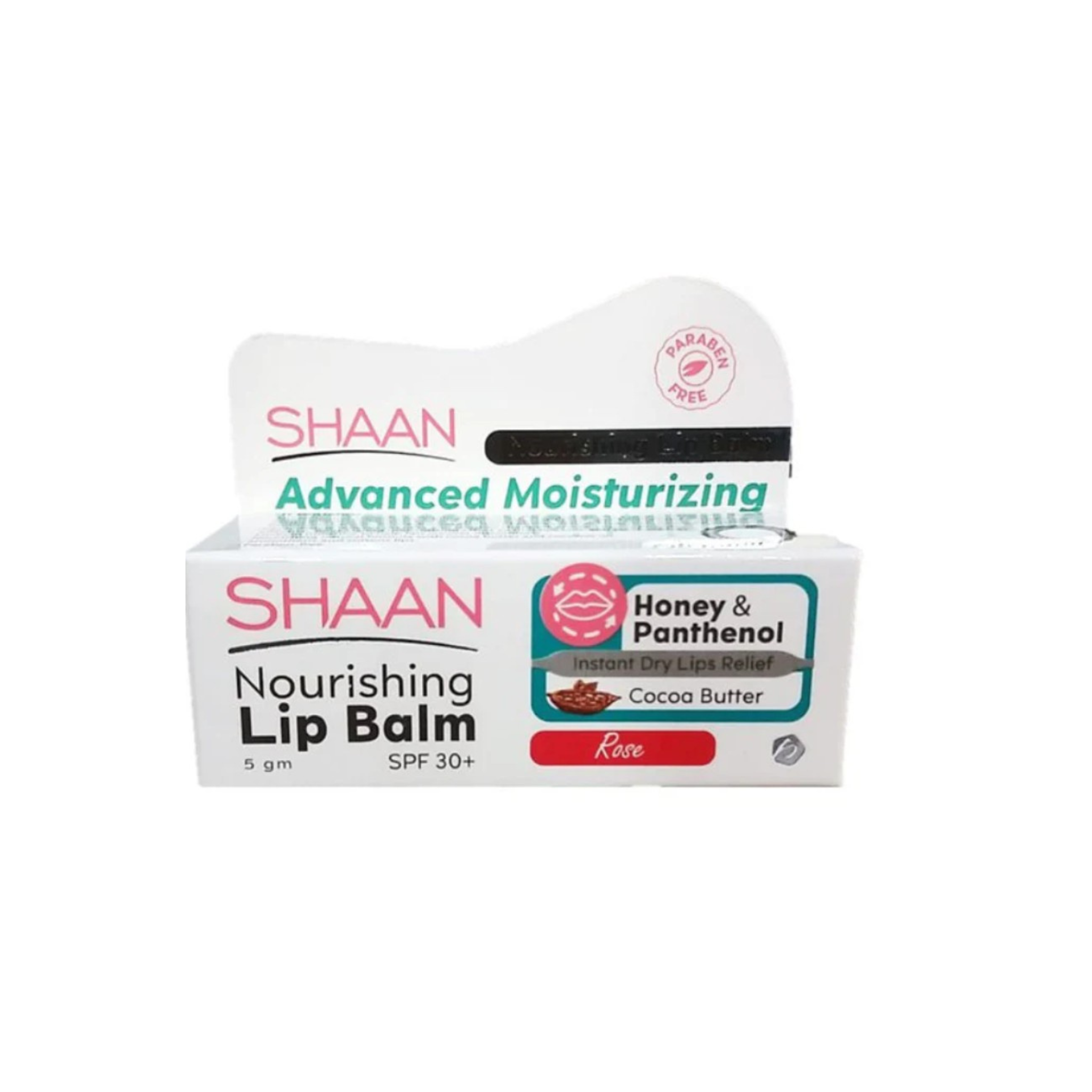 Shaan Nourshing Lip Balm SPF 30 Coca Butter Rose 5gm