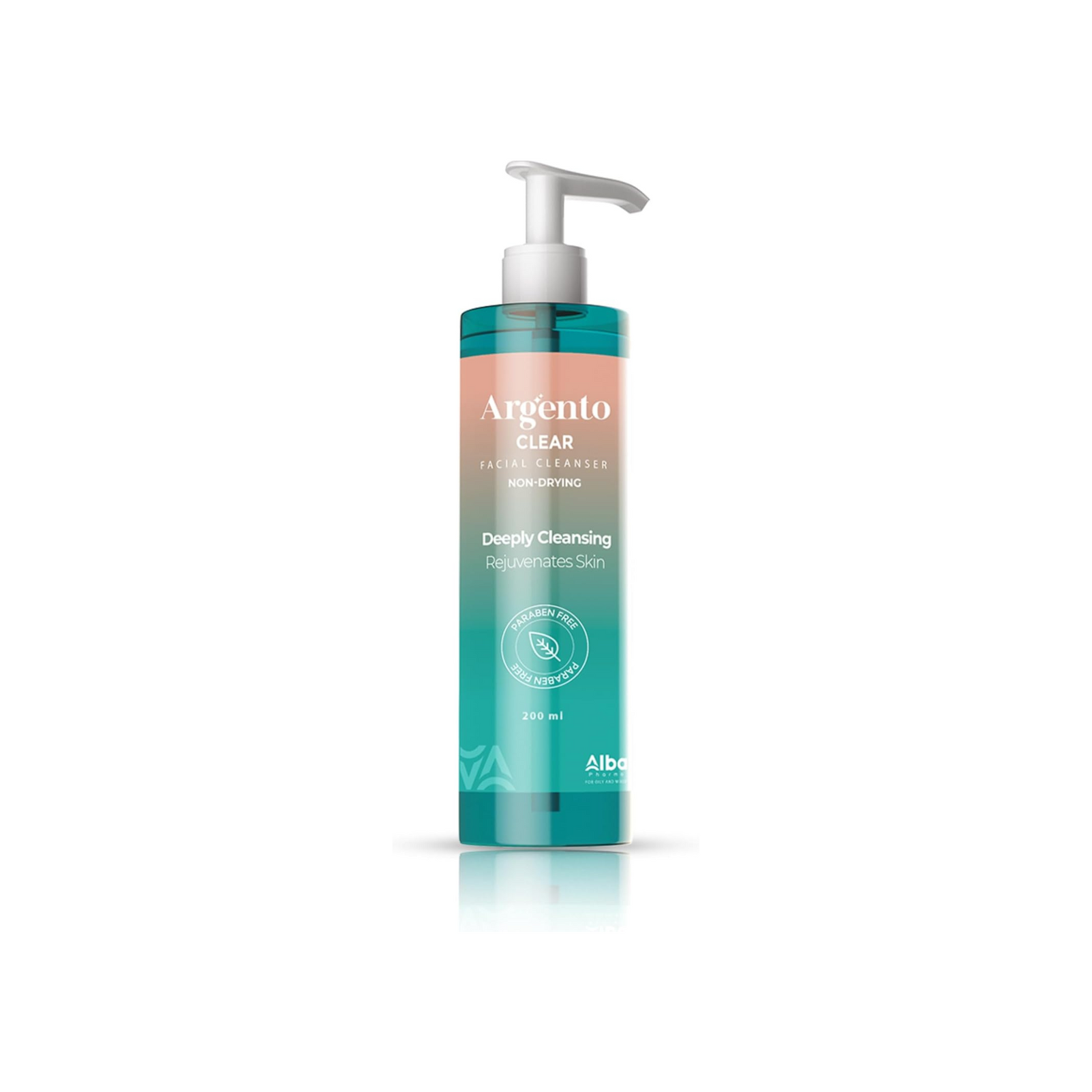 Argento clear facial cleanser skin cleanser 200ml