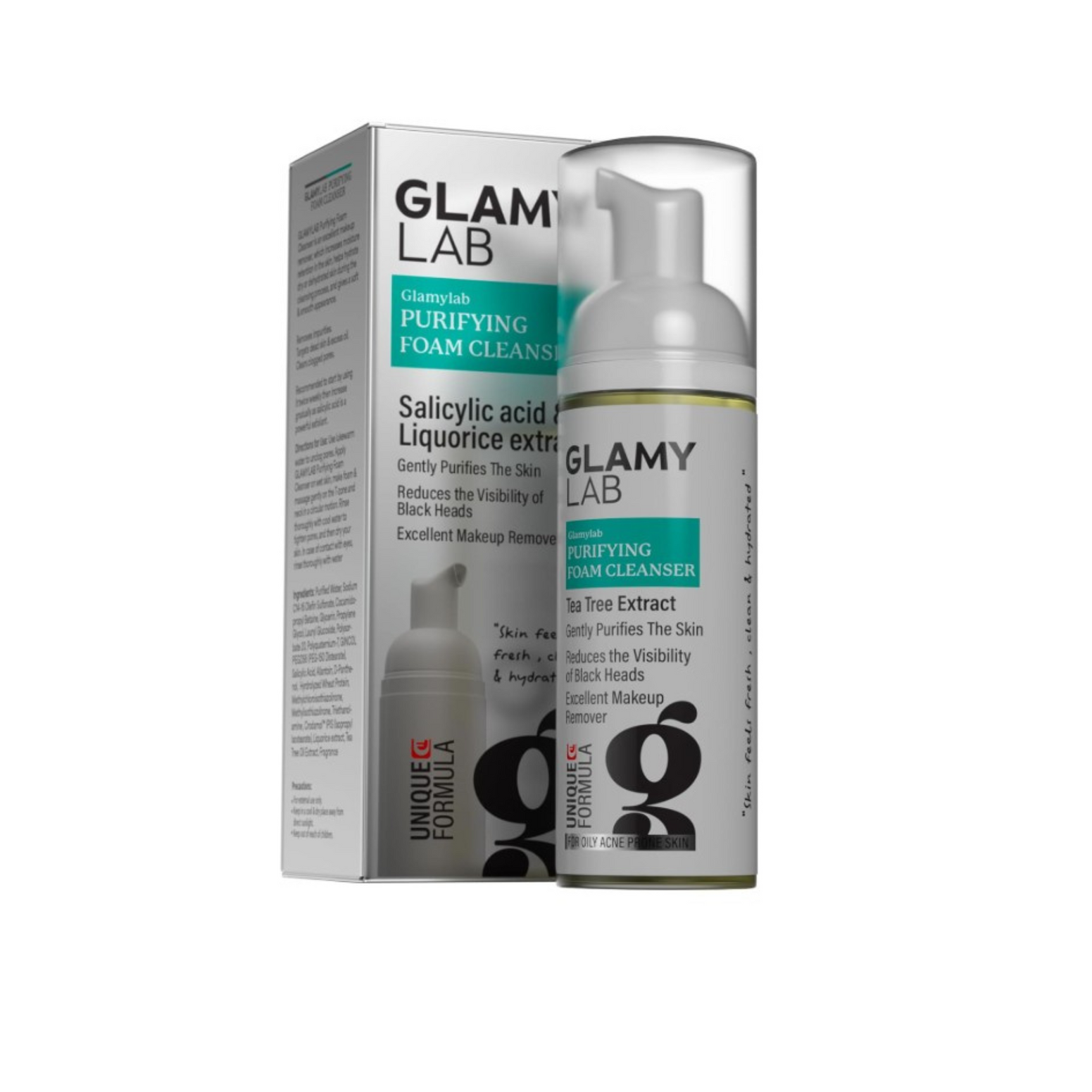 Glamy Lab Purifying Foam Cleanser  Tea Tree Extract 150ml