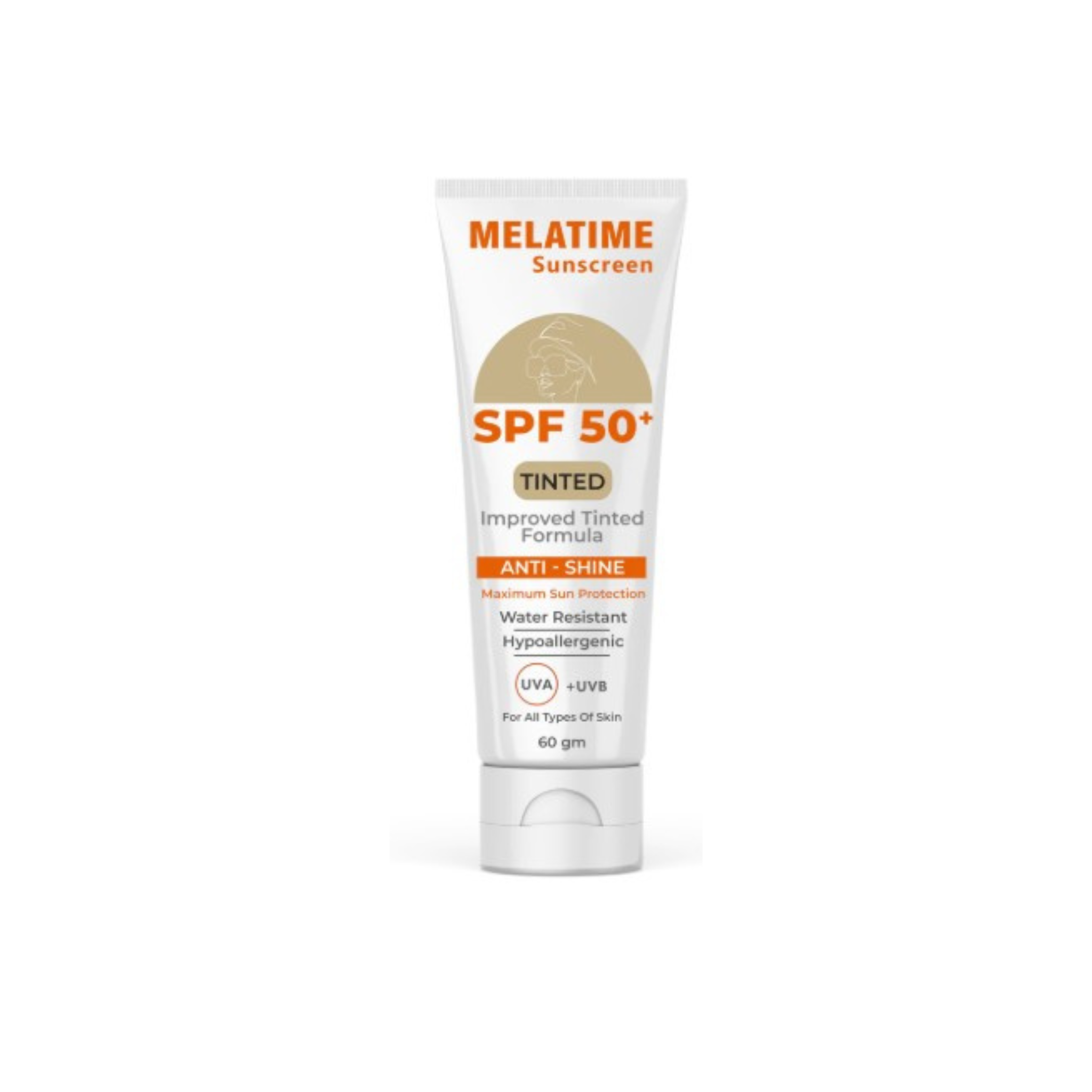 Melatime Sunscreen SPF 50+ Tinted 60gm