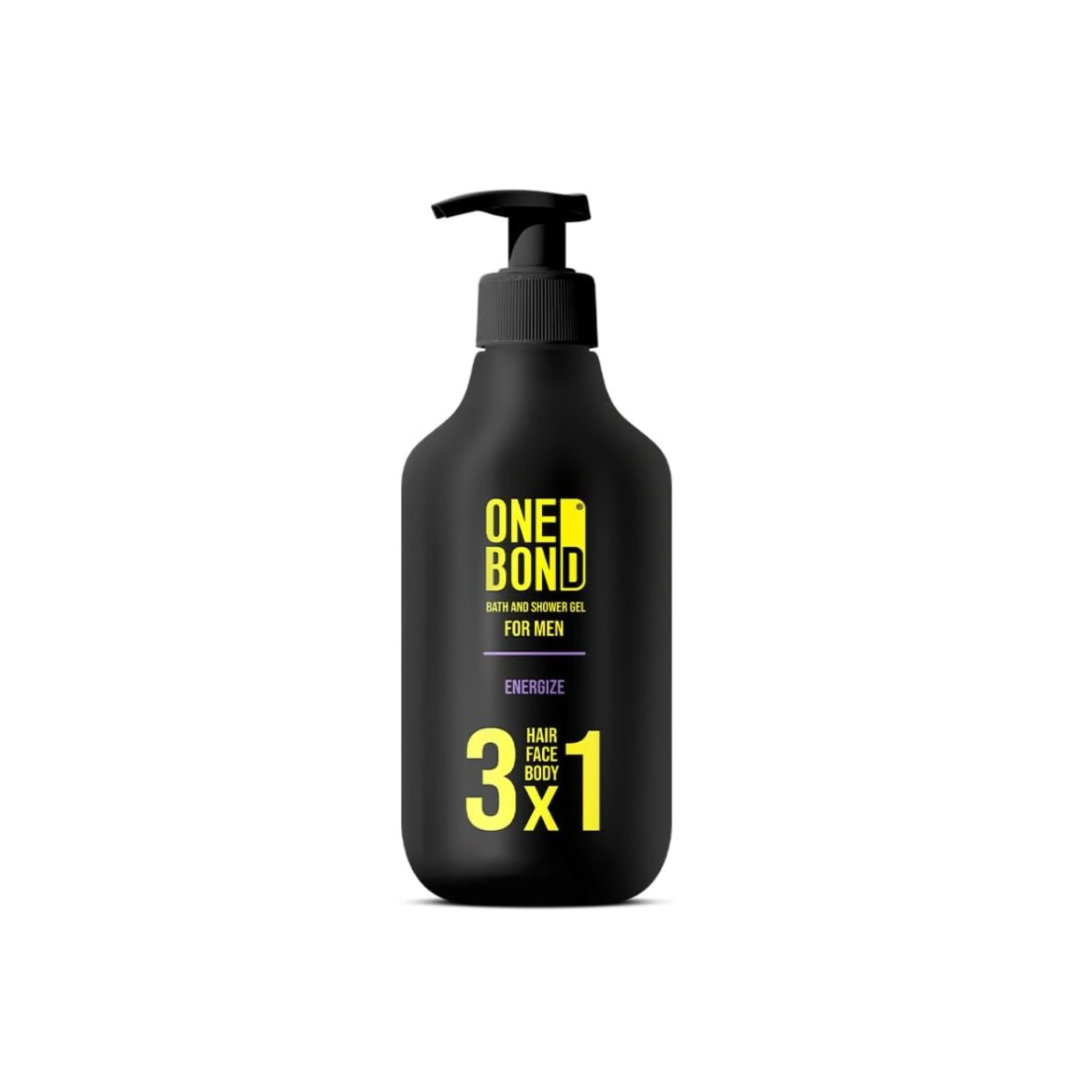 One Bond Bath & Shower Gel 3 in 1 Hair, Face & Body For Men Energize Scent 500ml