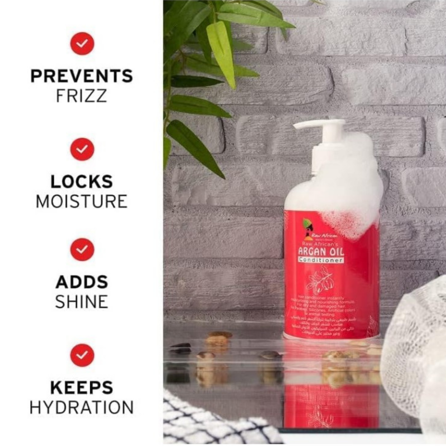 Raw African Argan Oil Conditioner 500ml