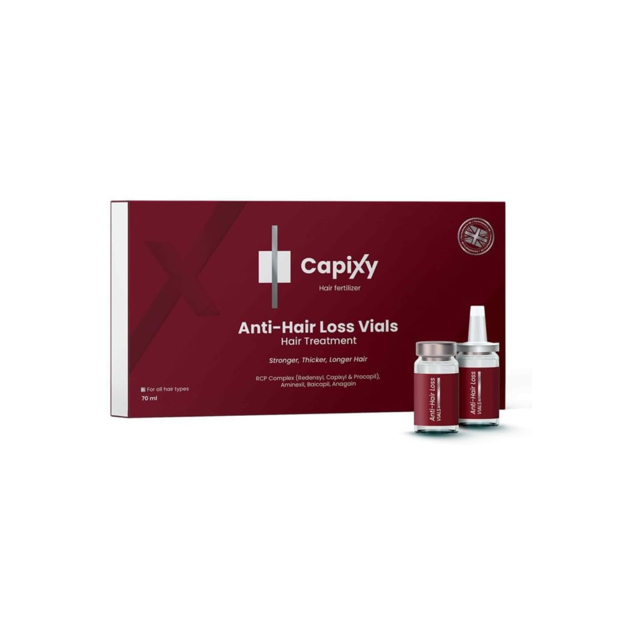 Capixy Anti-Hair Loos Vials Hair Treatment Ampoules 70ml