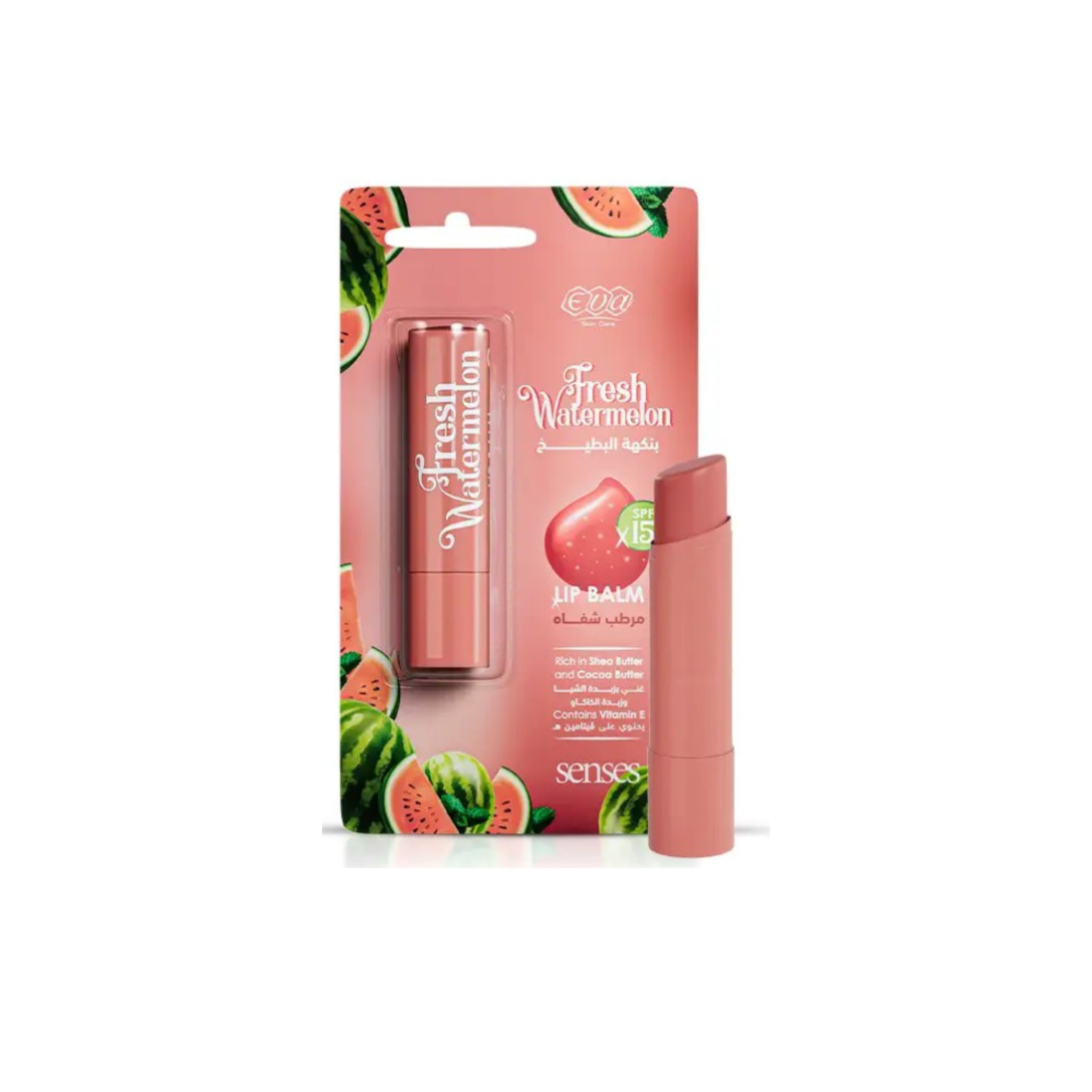 Eva Skin Care Senses Lip Balm  Fresh Watermelon 4gm