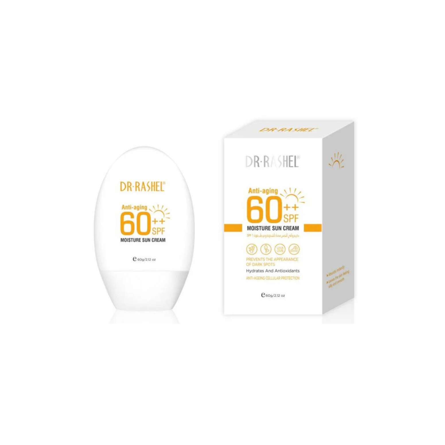 Anti-aging & moisture sun cream SPF 60 ++ 60gm
