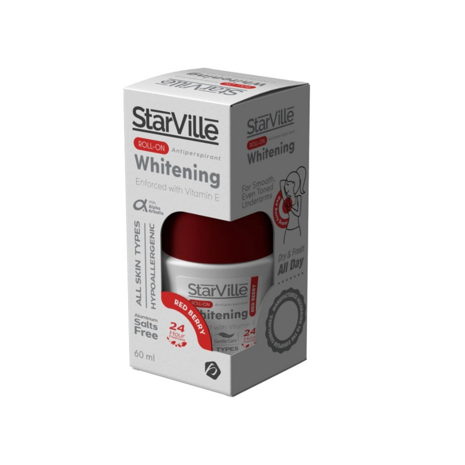 Starville Whitening Red Berry Deodorant Roll on For Women 60ml