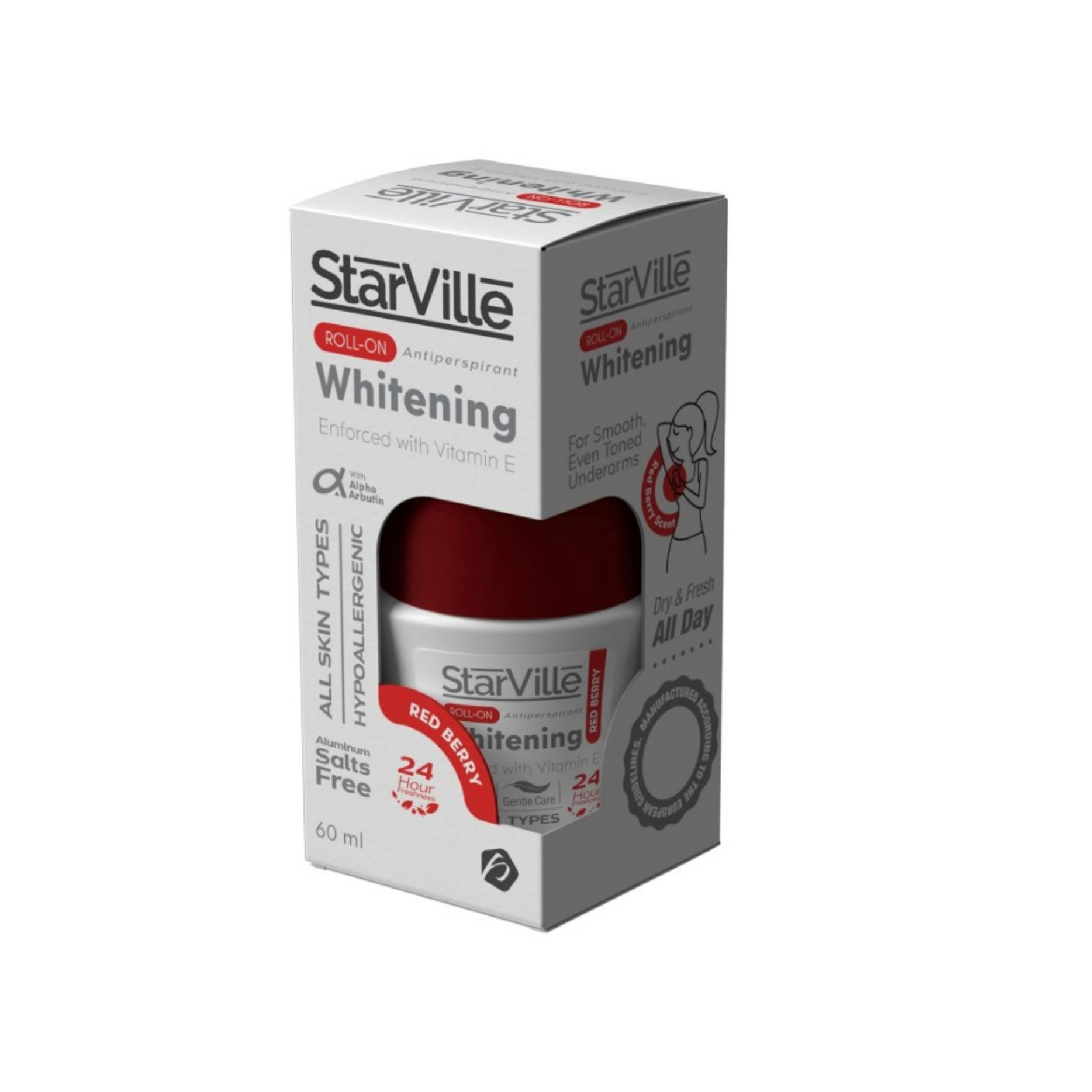 Starville Whitening Roll on Redberry Scent 60ml