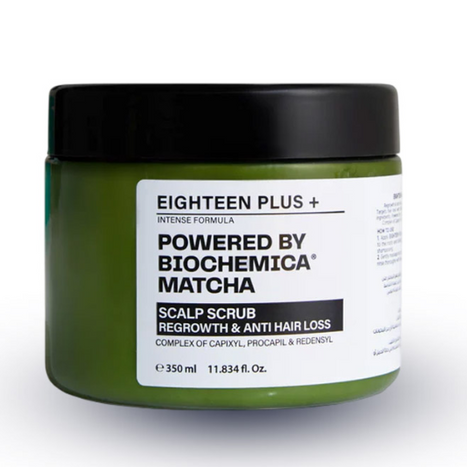 EIGHTEEN PLUS+ Scalp Scrub Regrowth& Anti Hair Loss Hair Mask 350ml
