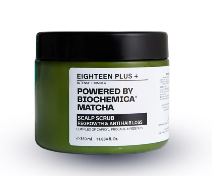 EIGHTEEN PLUS+ Scalp Scrub Regrowth& Anti Hair Loss Hair Mask 350ml