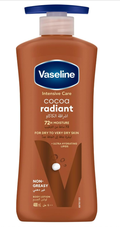 Vaseline Body Lotion intensive care cocoa radiant 400ml